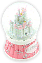 Castle Snowglobe, Globe Decoration with Glitter, Home Decor and Florida Souvenir, 2.5 by 2.5 Inches