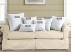 puredown® Feather Down Throw Pillow Inserts 22 x 22 (Pack of 2, White), Big Throw Pillows for Floor, Couch, Bed, Machine Washable