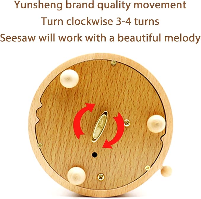ROSIKING Classical Music Box Revolve Musical Boxes Christmas Birthday Valentine's Day Gifts for Lover, Boyfriend, Girlfriend, Husband, Wife Plays Castle in The Sky