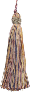 DÉCOPRO 4" (10cm) Decorative Hand-Crafted Tassel | Craft Tassel (ITS) Sage Rose Pink Multicolor #1010 (Light Pink Sage Green Light Beige) Sold Individually
