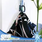 Black Scarf Clip Hangers for Retail, Economic Plastic Fine Garment Pinch Hooks, 500 Pack