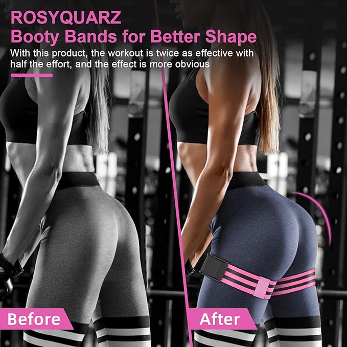 Booty Bands, Blood Flow Restriction Bands for Women/Men, Adjustable BFR Training Bands for Glutes & Hip Building, Occlusion Resistance Bands