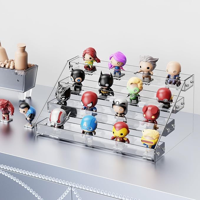 Acrylic Display Shelf,Risers Display Stands,Perfume Organizer,Cupcake Stand,Tiered Display Stand,Sticker Display,Card Stands For Display,Card Display Stand,Figure Display，Spice Rack(5 Tier)