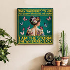 Motivational Wall Decor, Inspirational Quote Wall Art, Vintage Hippie Home Sign Boho Decor, Positive Affirmations Gifts for Women Girls Framed Posters Art Work for Office Bedroom, 8 x 8 Inches