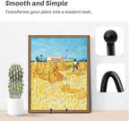 Mocoosy 2 Pack 6 Inch Display Stands for Plate - Black Metal Iron Easel Plate Holder Stands Frame Holders for Displaying Photos, Pictures, Decorative Plate Dish and Tabletop Art