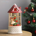 Christmas Snow Globe Ballerina Nutcracker Snow Globe Lantern with Music Glittering Lighted Christmas Tree and Clara Birthday Gift Table Indoor Decoration for Girls,USB and Battery Operated, 8.2"