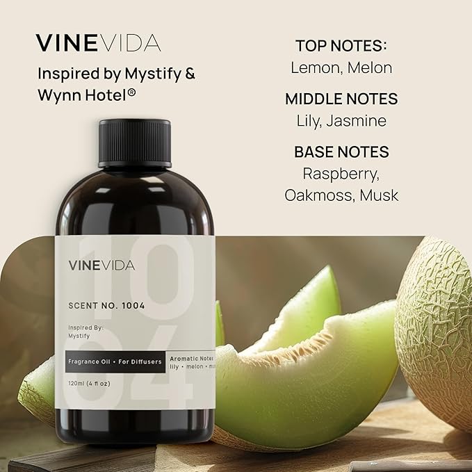 VINEVIDA (16oz) Hotel Fragrance Collection Diffuser Oil - Hotel Scents Diffusers for Home - Cold Air Diffuser Oil - Hotel Scent Essential Oil - Scent No.1004 Inspired by Wynn Hotel