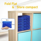 TICONN 2 Pack Extra Large Moving Bags Heavy Duty with Zippers & Carrying Handles, Durable Storage Bags Moving Boxes for Closet Organizers and Storage (2 Pack, Blue)