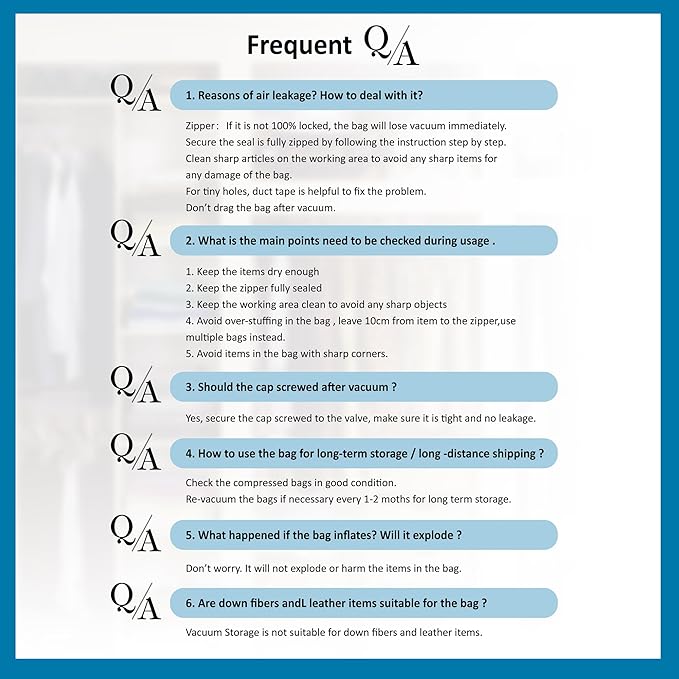 Cozy Essential Vacuum Storage Bags, Compression Space Saver Bags for Clothes, Comforters, Blankets, Pillow, Bedding, Sealer Clothing Storage,20 Combo