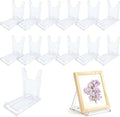 6 Pack Adjustable Clear Acrylic Display Stands for Purse, Book, Album, CD, Magazine, Picture, Plate & Artworks, Home Office Party Decor(4.02 x 2.36 x 4.5 Inch)