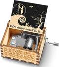 Swooflia Anime Wooden Music Box for Women - Hand Crank Engraved Musical Box Vintage Mechanism Personalized Gifts for Mom Aunt Daughter Niece Granddaughter Grandma Friend Jesus On Birthday