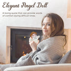 Handmade Positive Crochet Angel - Life is Tough But So are You - Birthday Gifts, Get Well Gifts for Women Men Kids Bestie, Inspirational Gift for Friends Student, Coworker