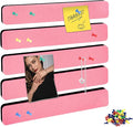 Bulletin Board Cork Board Cork Boards for Walls Cork Board for Office Pin Board Bulletin Boards for Walls (Pink)