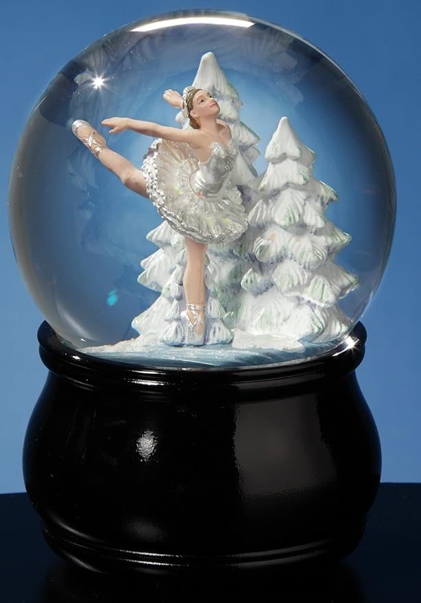 San Francisco Music Box Swan Lake Ballet Musical Water Globe