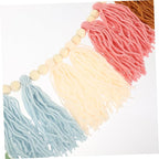 PRETYZOOM Beads Wall Hanging Decor Hand Woven Tassel Pendant for Home Decoration Indoor Wall Art Accent Present for Housewarming and Special Occasions