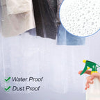 100 Pack Dry Cleaning Bags for Clothes, 60x150 cm Dry Cleaner Bags Plastic Clear, Dust-proof Plastic Garment Bags for Dry Cleaner, Home Storage, Travel, Moving