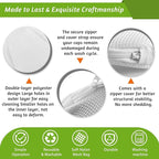 Eiito Hat Washer Cage, Hat Washer for Baseball Caps for Washing Machine or Dishwasher, Ball Cap Washers Frame for Flat and Curved Hats, Hats cage, Fit for Adult and Kid's, 1 Pack White