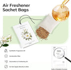 MYARO Scented Sachet House Air Freshener - 12 Pack Long Lasting Gardenia Fragrance Deodorizer for Home Closet Drawer Car