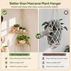 Artilady Macrame Wall Hanging Corner Shelf 2-Tier, Adjustable Boho Stable Shelves Display for Indoor Plants Candle Holder, Rustic Bedroom Living Room Home Decor (Beige 2-Tier Beads)