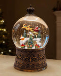 Christmas Snow Globes Light up Snowglobes Christmas Lantern with 8 Songs, 6.99" Christmas Snow Globes for Kids Adults, 6H Timer & Dual Power, Christmas Decorations Indoor, Gifts for Women Men