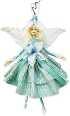 STP GOODS Christmas Decor Collectible Doll 12" Figurine for Home Decor & Holiday Posable Fairy Doll Indoor Christmas Fairy Christmas Seasonal Decoration Collectible Christmas Doll (Fairy in Red)