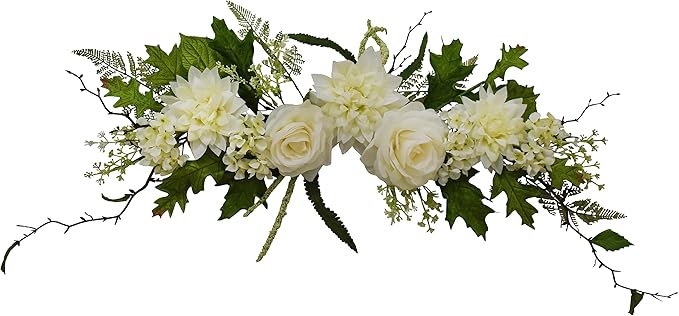 36" Rose/Dahlia/Hydrangea Swag