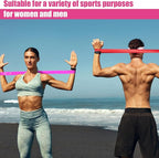 Deekin 20 Pcs Resistance Bands for Women Men 10-115 Lbs 5 Different Resistance Levels Loop Exercise Bands for Leg Working Gym