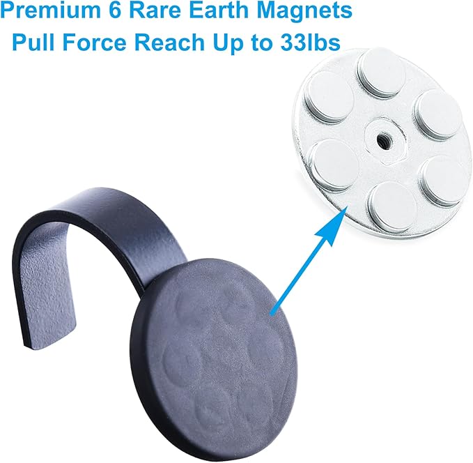 Magnetic Wreath Hanger for Metal Doors Only, Not for Wood Glass Doors, Front Door Wreath Hook Holder, Pack of 2