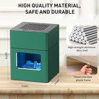 Aluminum Housing Smokeless Ashtray, Multifunctional 3 in 1 Smoke Ashtray with Lighter & USB Rechargeable, HEPA Filter, Home or Office (Green)