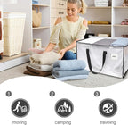 Moving Bags Heavy Duty – Clean Packing Solution, Large Storage Totes with Zippers and Handles for Moving and Organizing