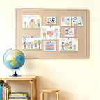Cork Board Alternative, Decorative Foldable Felt Bulletin Board 24 * 16 Inches, Alternative Photo Board Self-Adhesive Vision Board, Decorative Pin Board (Rectangle Light Camel)