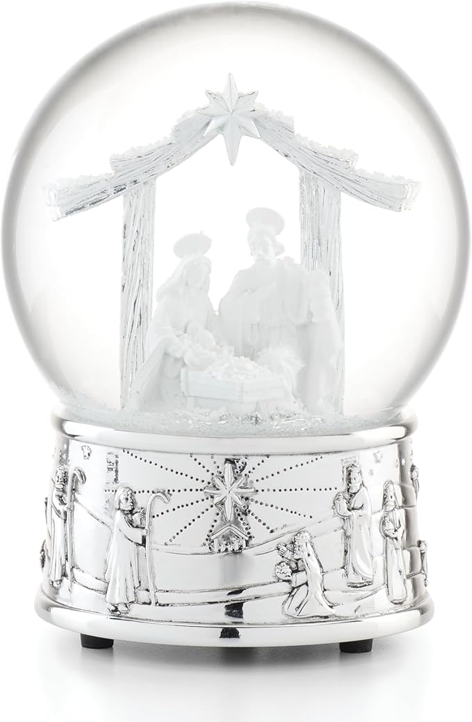 Reed & Barton 890725 Nativity Musical Snow Globe