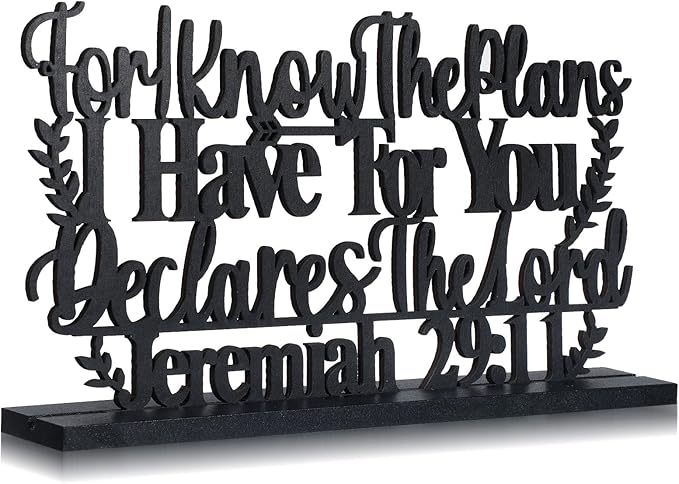 Jetec I Still Remember The Days I Prayed Sign Inspirational Table Blessed Signs Motivational Decor Farmhouse Table Home Centerpieces Faith Wooden Shelf for Living Room Office(Novelty Style)