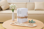 White Decorative Faux Books for Farmhouse & Living Room Decor - Coffee Table & Shelf Accent, Home Sweet Home