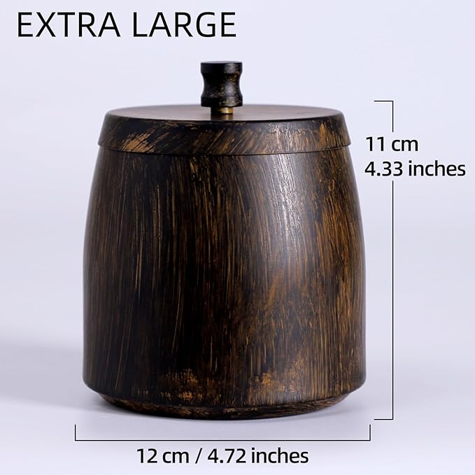 Extra Large Ashtray with Lid for Cigarette, Stainless Steel Smokeless Odorless Windproof Ash tray for Home Office Tabletop Outside Patio Outdoor Balcony(4.72''x3.93''x4.33'')