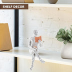 GRAPMKTG Home Decor Pulp Reading Women Thinker Statue Aesthetic Sculpture Room Decor Modern Abstract Decoration on Shelf Table Desk 3 Pack