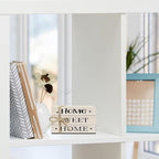 Mini Decorative Books For Home Decor, Small Wood Book Stack For Table Decor, Home Sweet Home decoration Books For Living Room Bookshelf, Farmhouse Stacked Books decoration（L52)