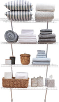 Rubbermaid Direct Mount Linen Shelf Kit 3' Length White