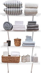 Rubbermaid Direct Mount Linen Shelf Kit 3' Length White