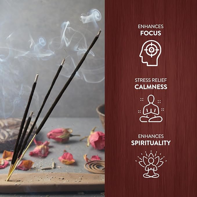 HEM Sandalwood Incense Sticks – 120 Count (Pack of 6 Boxes) – Classic Sandalwood Aroma Incense for Meditation, Yoga & Home Fragrance