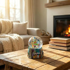 Musical Times Square Snow Globe, 5.5 Inches Tall, New York Cityscape with Broadway and Empire Building