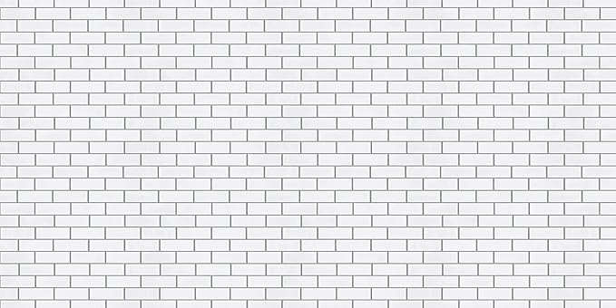 Fadeless Bulletin Board Paper, Fade-Resistant Paper for Classroom Decor, 48” x 12’, White Subway Tile, 1 Roll