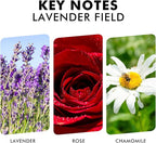 Xcleen Reed Diffuser Set, Lavender Field Oil Diffuser with Sticks, Long-Lasting Home Fragrance Reed Diffusers for Bathroom Shelf Office Decor, Luxury Air Fresheners 3.7 oz(110ml)