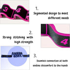（2Pcs） Numbered Resistance Bands for Glutes & Yoga, Resistance Bands with Handles for Arms,Adjustable Bands for Full Body Stretching Shaping(Red&Purple