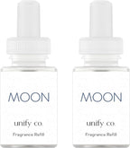 Pura & Unify Co. Home Scent Refill - Smart Air Diffuser - Long-Lasting Luxury Fragrance per Refill - Home Essential - Clean & Safe Diffuser Fragrance - 2 Pack, Moon