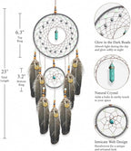 Dream Catchers for Adults Kids Gemstone Dreamcatcher Wall Hanging for Boy Girl Bedroom Handmade Decor Gift