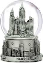New York City Silver Lined Snow Globe 65mm NYC Souvenir