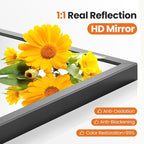 Sweetcrispy 22"x30" Arched Black Bathroom Mirrors for Wall, Bathroom Mirrors for Over Sink, Metal Framed with HD Shatter-Proof Glass for Entryway, Living Room, Bedroom, Dressing Room, Home Decor