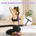 Kammoy 6-Tubes Tension Rope, Multifunction Elastic Yoga Pedal Puller Resistance Band, Natural Latex Tension Rope Fitness Equipment, for Abdomen, Waist, Arm, Leg Stretching Slimming Training
