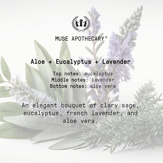 Muse Apothecary Flush Ritual - Aromatic & Refreshing Toilet Spray, Use Before You Go, 8 oz, Infused with Natural Essential Oils - Aloe + Eucalyptus + Lavender, 2 Pack